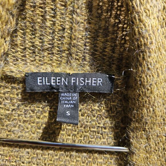 Eileen Fisher Mohair Cashmere Web Cardigan Womens Small Wool Cashmere Mohair AA2 - Picture 3 of 8
